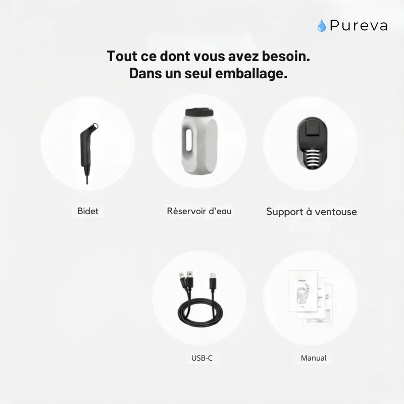 Pureva™ — Le Bidet Portable Sans Installation